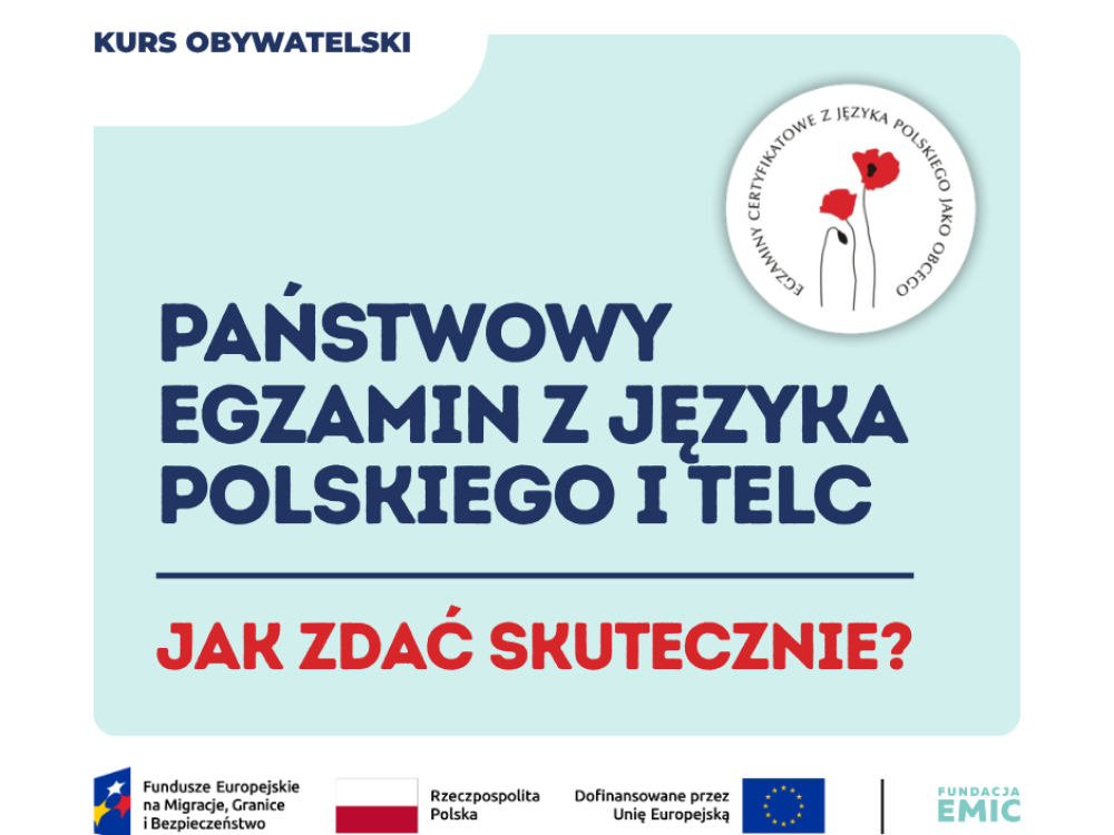 kurs obywatelski egzamin panstwowy telc fundacja emic 