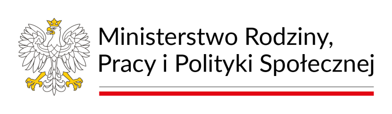 ministerstwo rodziny logo 05 znak uproszczony kolor biale tlo